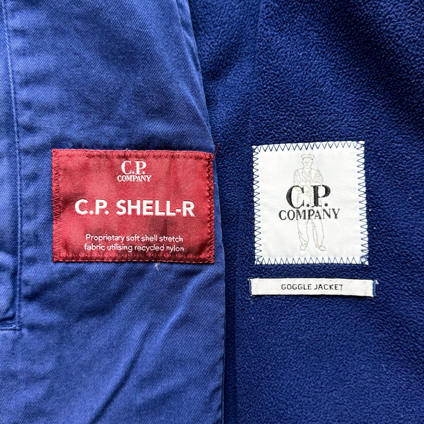 CP Company Shell-R Full Zip Goggle Jacket - Medium ptp21”