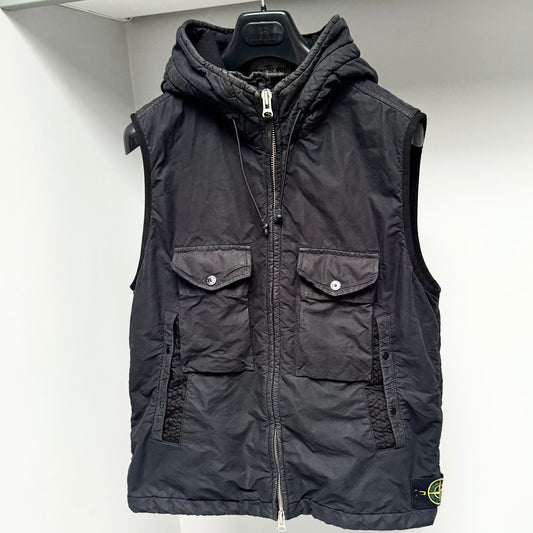 Stone Island Navy Blue David Light-TC With Micropile Gilet - Large ptp21.5”
