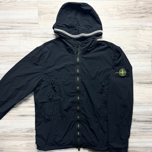 Stone Island Skin Touch Nylon-TC Full Zip Badge Jacket - Large ptp22”
