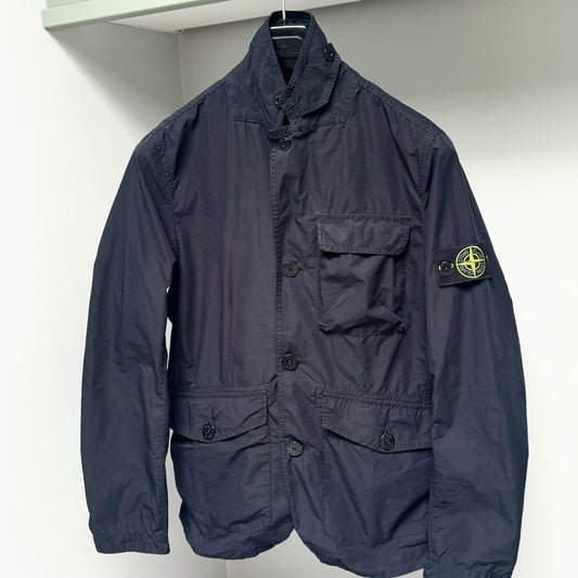 Stone Island David Tela Light-TC Button Up Badge Jacket - Small ptp20”