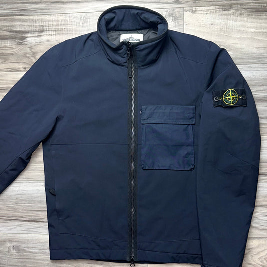 Stone Island Soft Shell-R With Primaloft Insulation Technology Badge Jacket