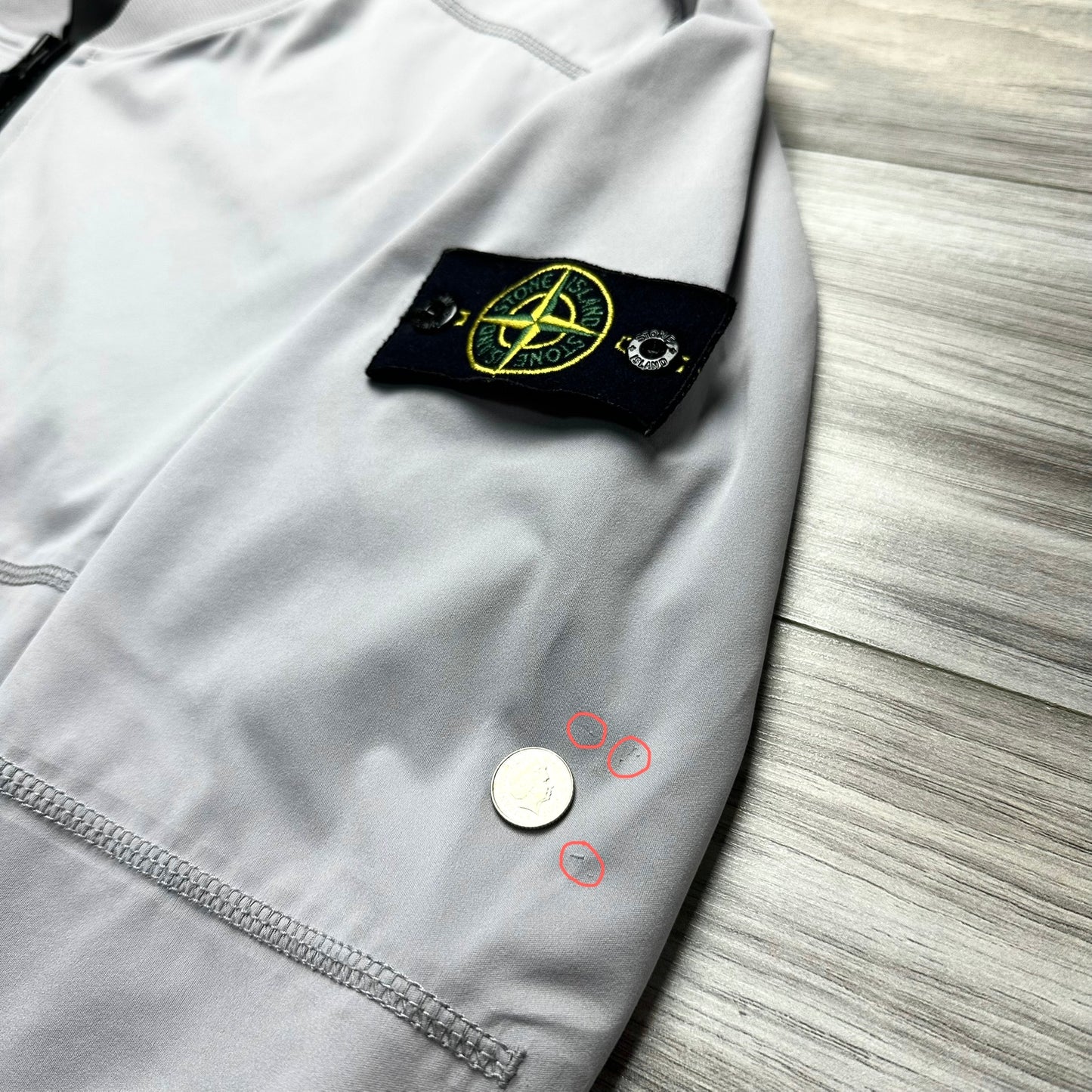 Stone Island Light Soft Shell SI Check Grid Badge Jacket