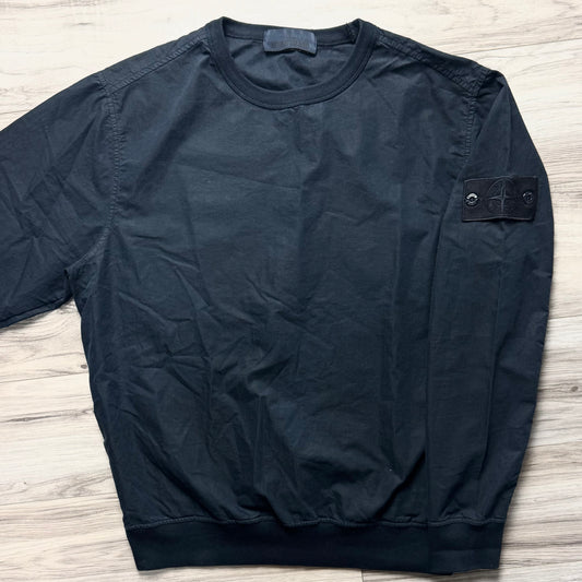 Stone Island Ghost Resin Pullover Badge Sweatshirt - Small ptp22”