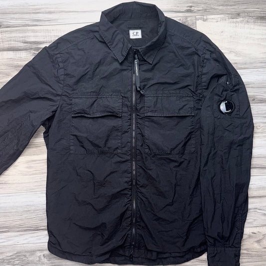 CP Company Taylon-L Chrome Nylon Lens Overshirt