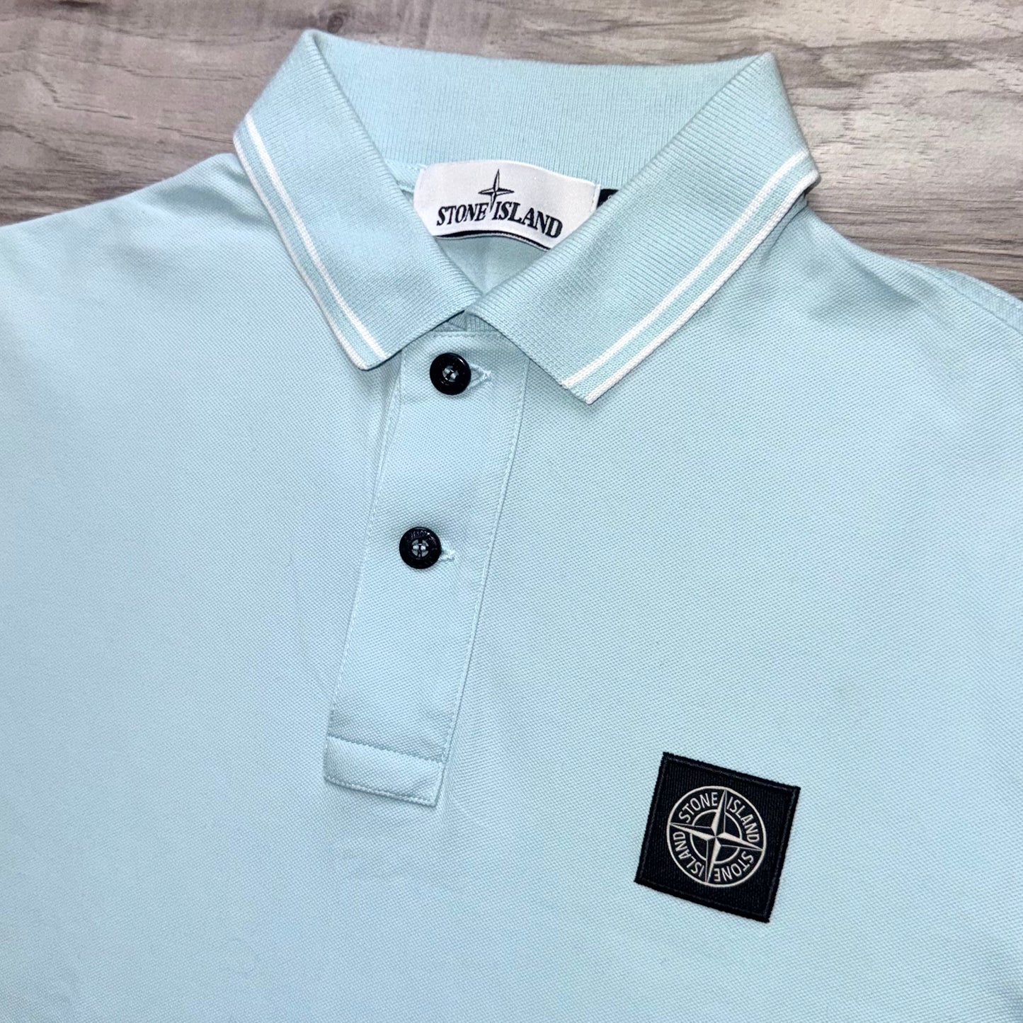 Stone Island Short Sleeve Patch Polo - XS ptp18.5”
