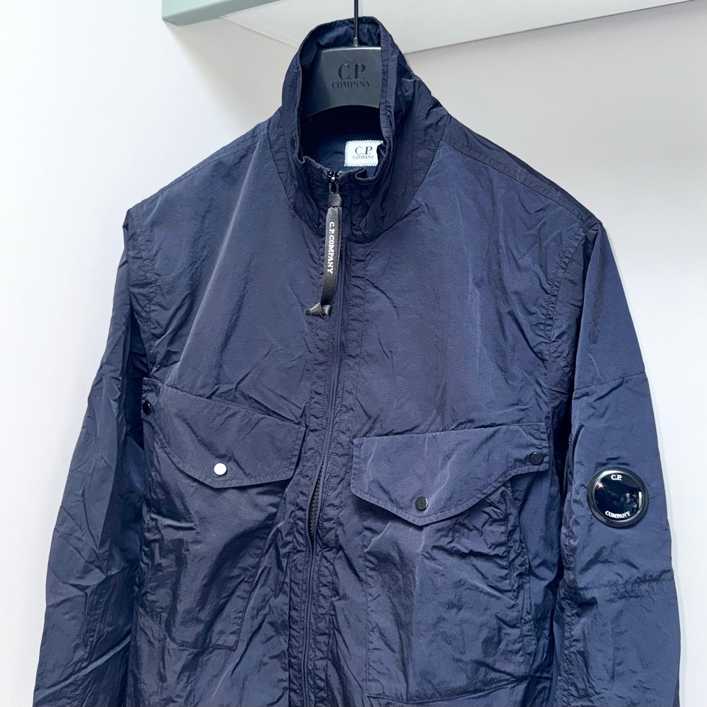 CP Company Chrome-R Nylon Lens Full Zip Jacket - Small