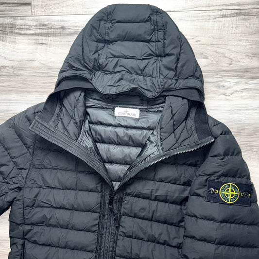 Stone Island O-Cotton / R-Nylon Tela Full Zip Badge Jacket - Large ptp21.5”