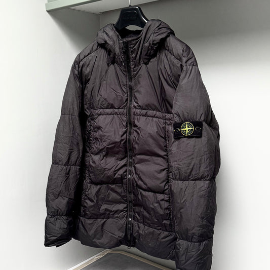 Stone Island Garment Dyed Crinkle Reps NY Down Badge Jacket - 3XL ptp26.5”