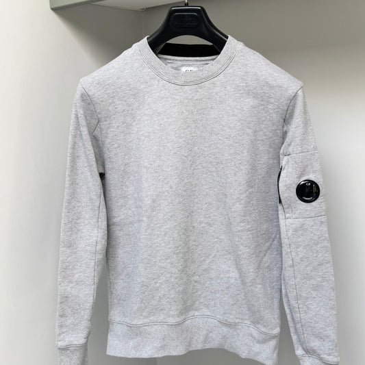 CP Company Grey Pullover Lens Sweatshirt - Small ptp19.5”
