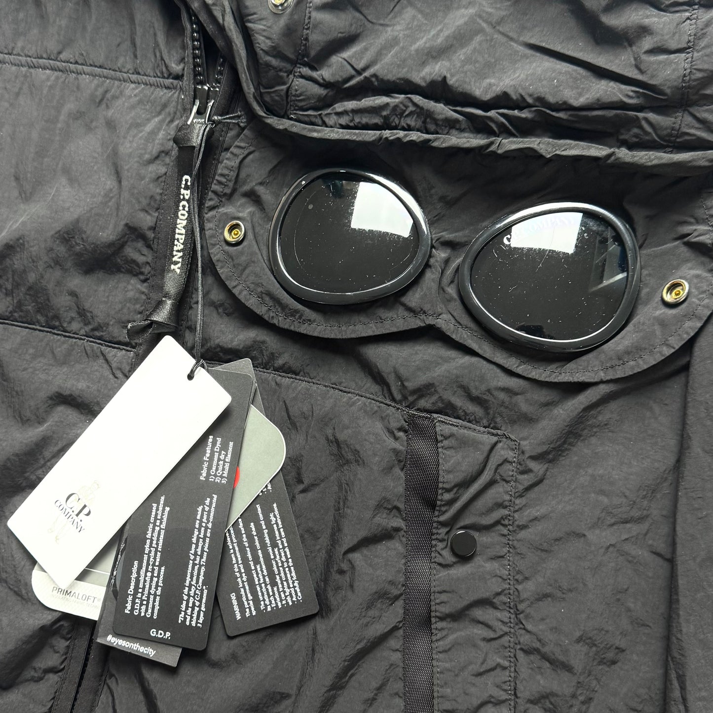 CP Company G.D.P Polartec Full Zip Goggle Jacket - Medium ptp21.5”