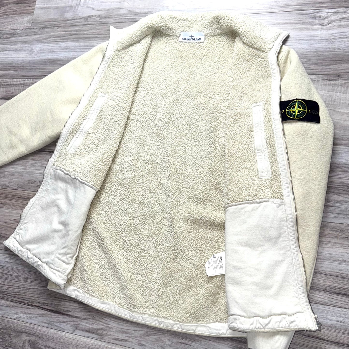Stone Island Plated Terry Fleece Badge Jacket - Medium