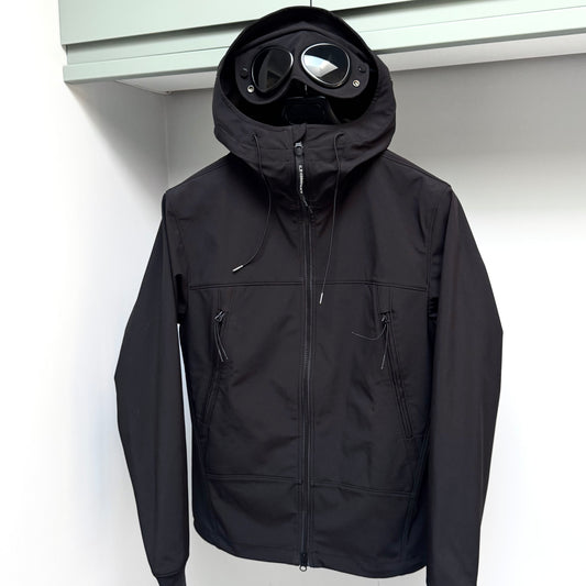CP Company Black Shell Full Zip Goggle Jacket - Medium ptp21”