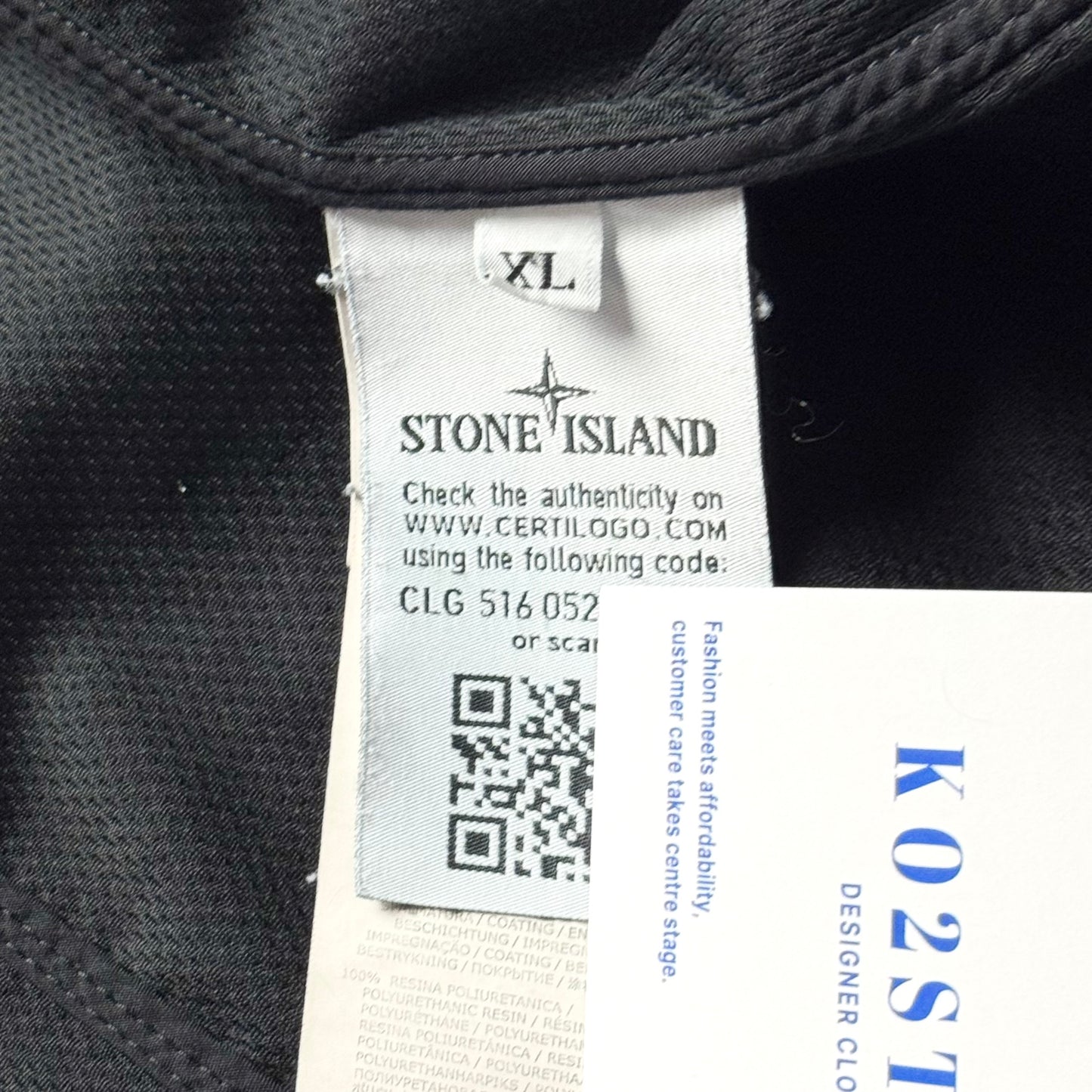Stone Island Light Soft Shell-R Full Zip Badge Jacket - Large ptp23”