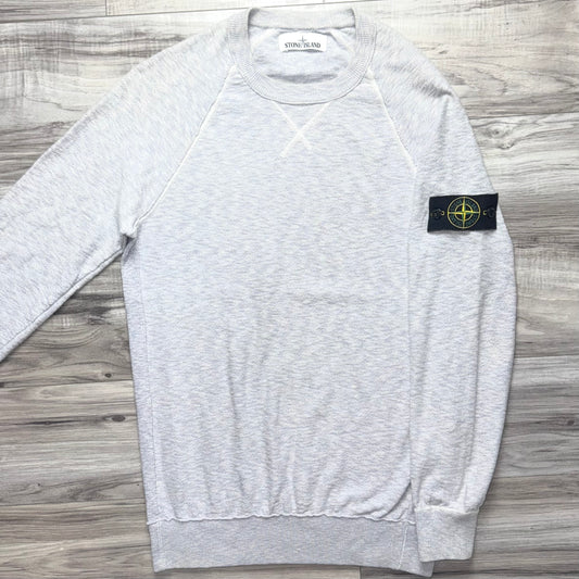 Stone Island Melange Pullover Badge Sweatshirt - Small ptp19”