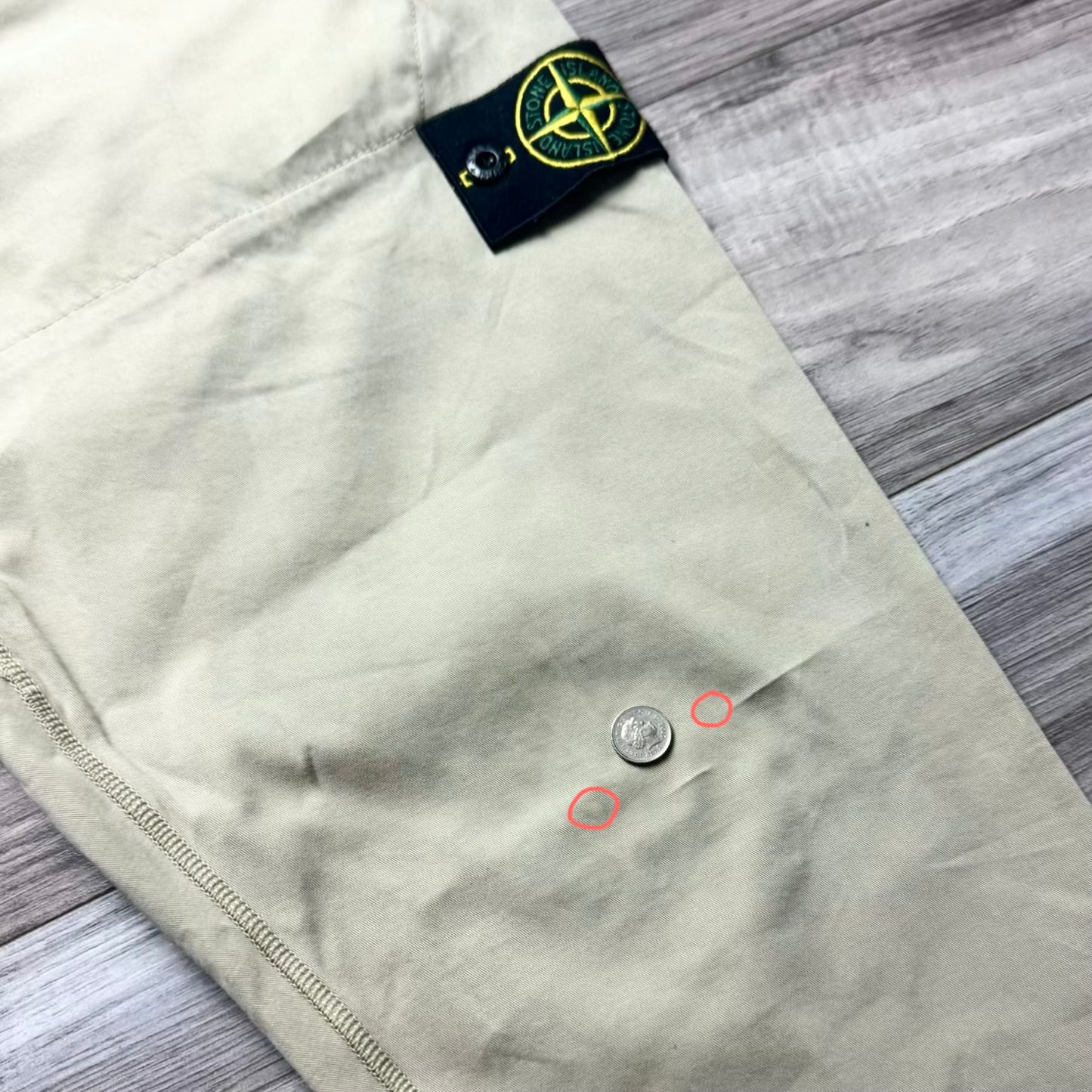 Stone Island Badge Cargo Trousers - 32W 30L