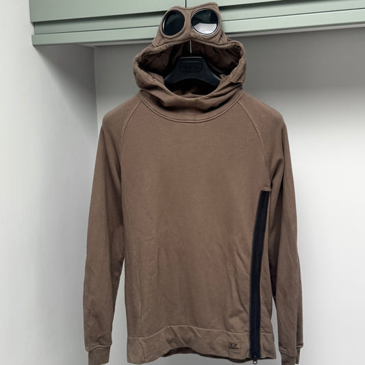 CP Company Green Pullover Goggle Hoodie - Small