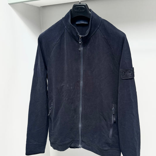 Stone Island Ghost Stretch Full Zip Badge Sweatshirt - Large ptp22.5”