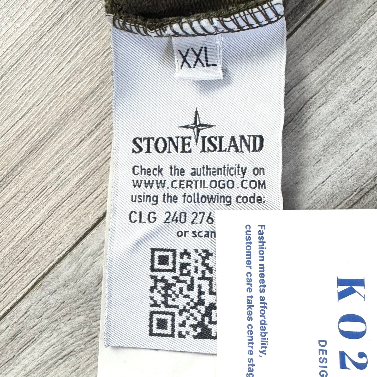 Stone Island Ghost Full Zip Badge Sweatshirt - XXL ptp23.5”