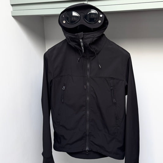 CP Company Black Shell-R Full Zip Goggle Jacket - Small ptp20.5”