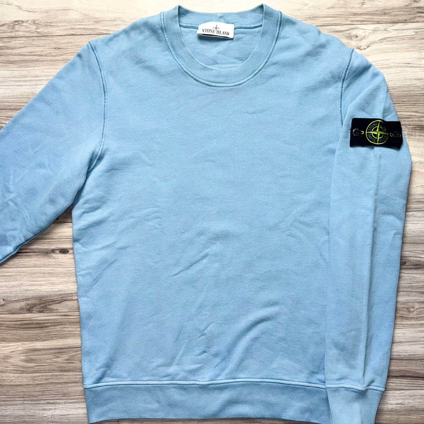 Stone Island Pullover Badge Sweatshirt - Medium ptp21”