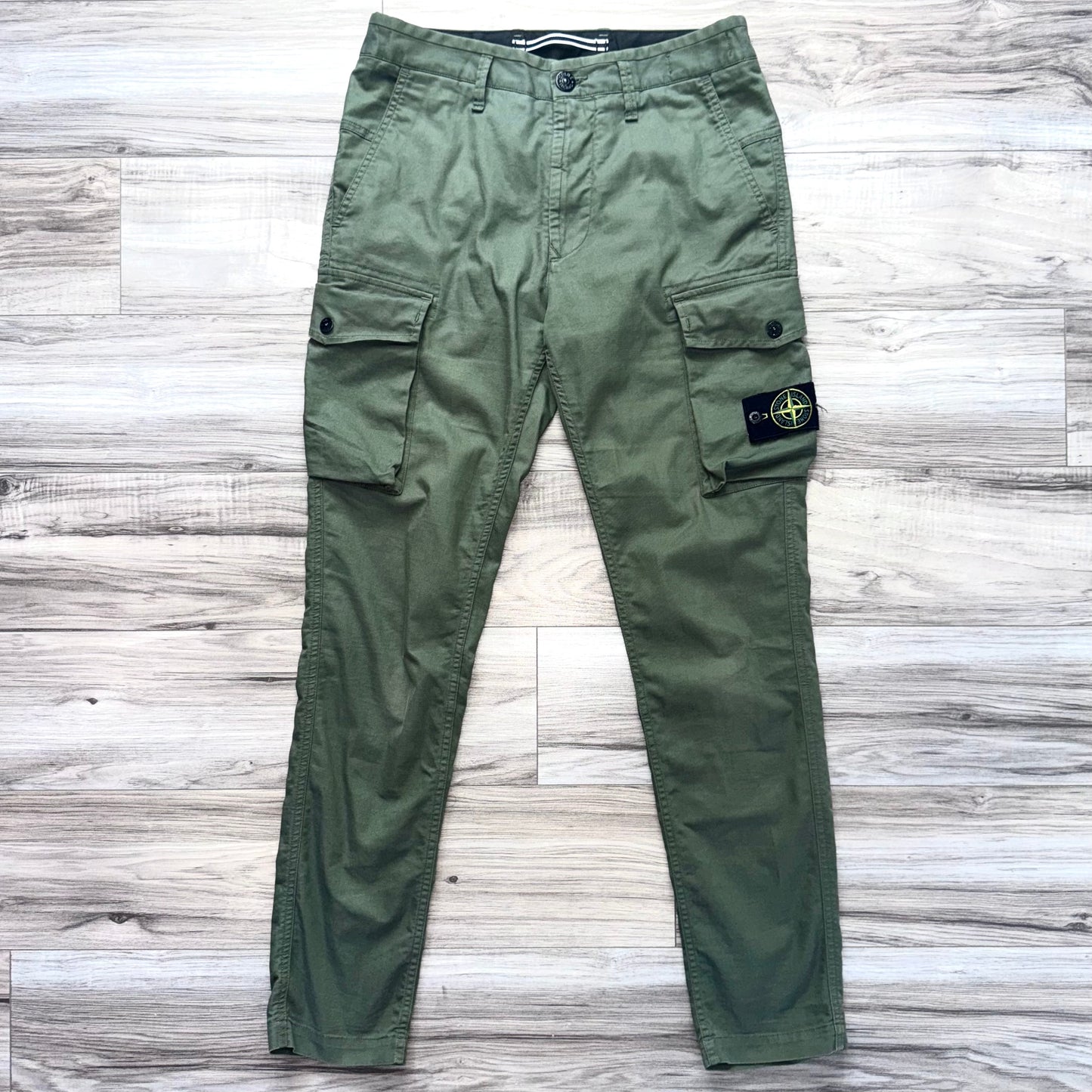 Stone Island Badge Cargo Trousers - 29W 30L