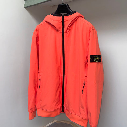 Stone Island Light Soft Shell-R e.dye Technology Full Zip Badge Jacket - XXL ptp25”