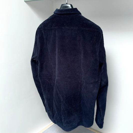 Stone Island Corduroy Embroidered Compass Button Up Overshirt - Large ptp22”