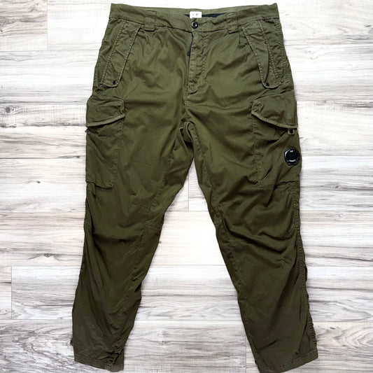 CP Company Stretch Sateen Lens Cargo Trousers - 36W 30L
