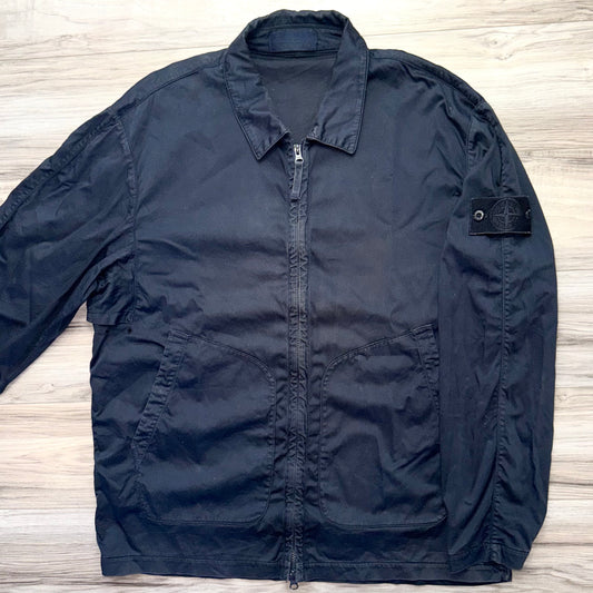 Stone Island Ghost Full Zip Badge Overshirt - XL