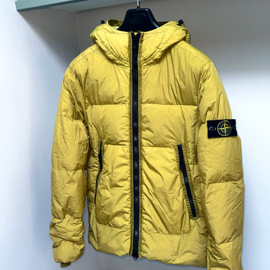 Stone Island Garment Dyed Crinkle Reps NY Down Badge Jacket - Small ptp21.5”
