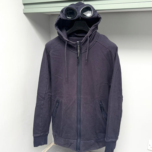 CP Company Navy Blue Full Zip Goggle Hoodie - XL ptp23.5”