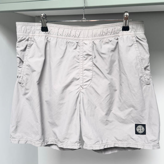 Stone Island Grey Patch Swim Shorts - Large 34W