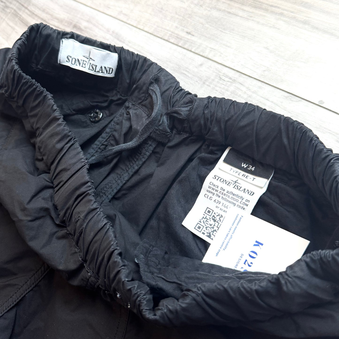 Stone Island Badge Cargo Trousers - 34W 31L