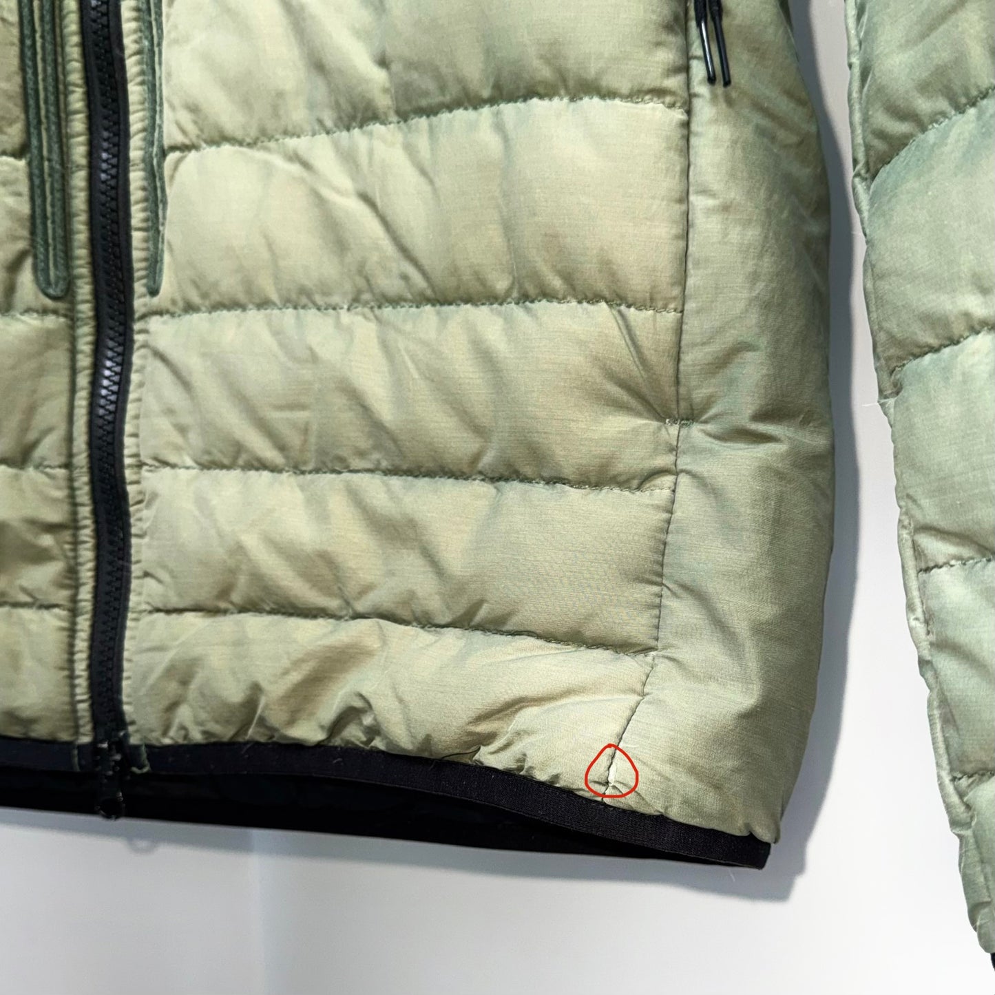 Stone Island O-Cotton / R-Nylon Tela Full Zip Badge Jacket - Medium ptp21”