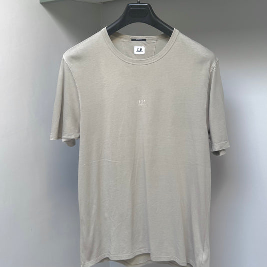 CP Company Green Resist Dyed Logo T shirt - Medium