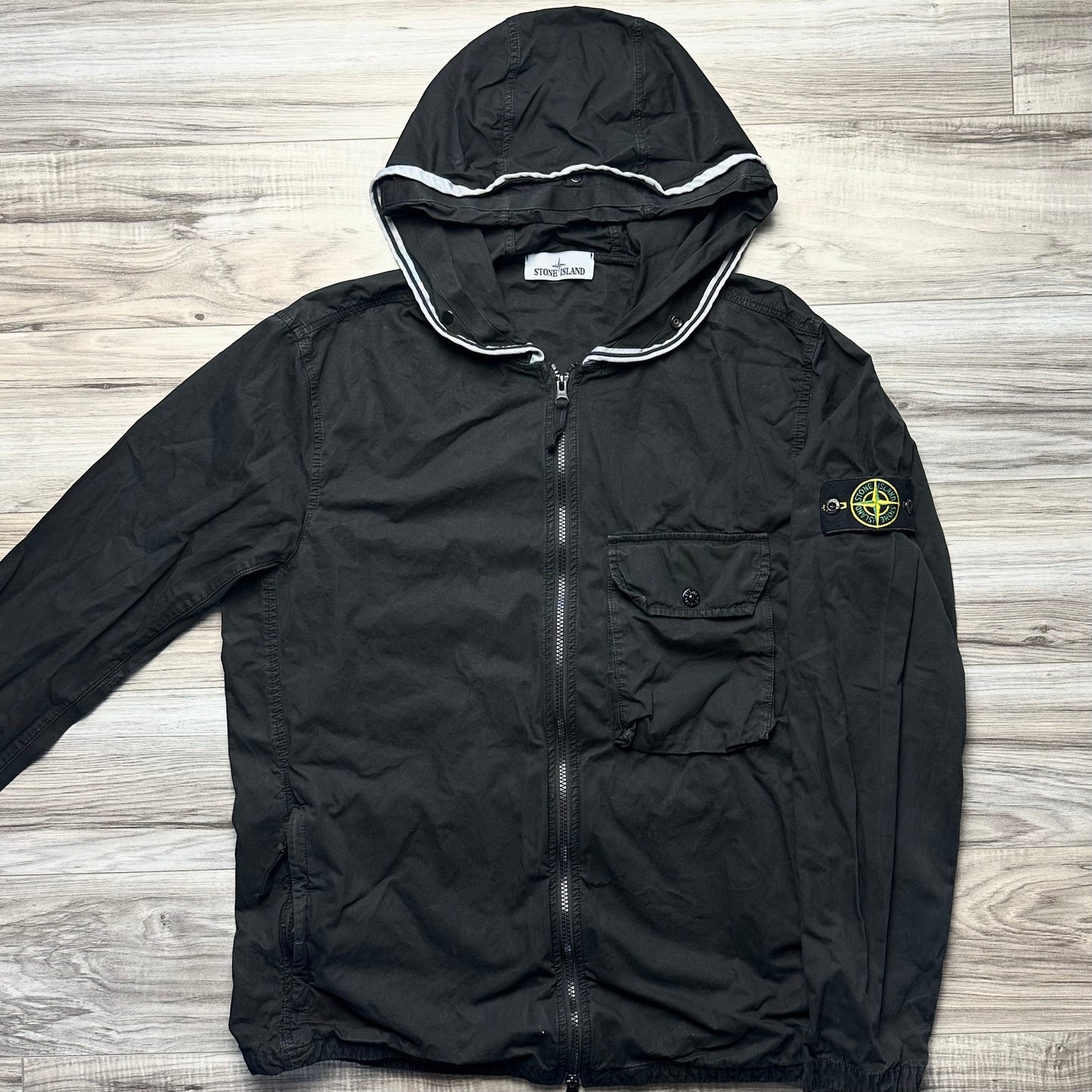 Stone Island Hooded Badge Overshirt