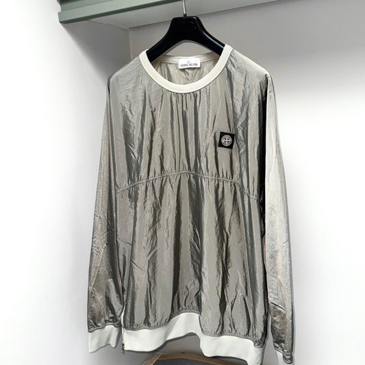 Stone Island Nylon Metal Watro Ripstop Pullover Badge Sweatshirt - XXL/3XL