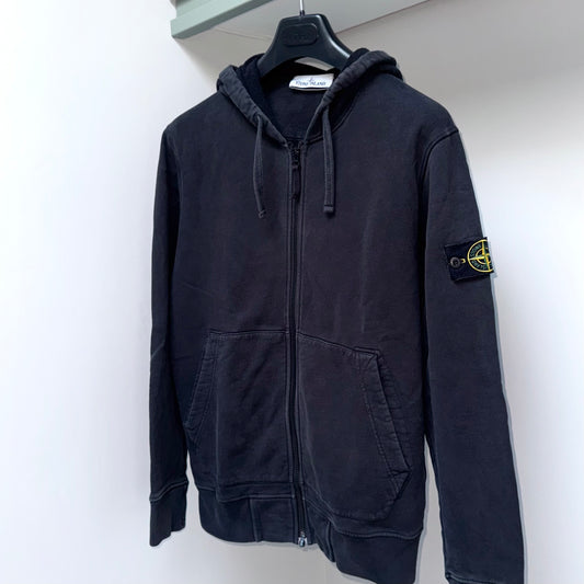 Stone Island Full Zip Badge Hoodie - Medium ptp21"