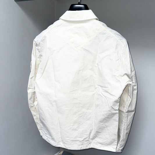 Stone Island Ghost Ventile Full Zip Badge Overshirt - Small ptp19.5”