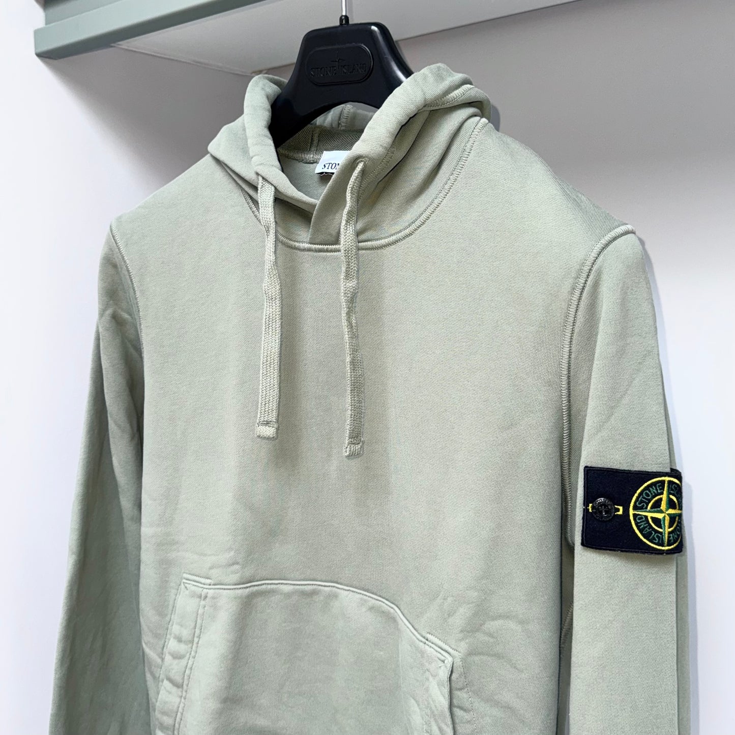 Stone Island Pullover Badge Hoodie - Small ptp20”