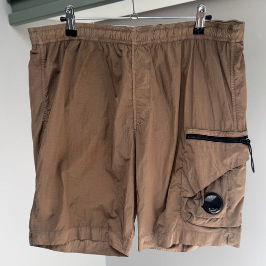 CP Company Khaki Green Chrome-R Nylon Lens Cargo Swim Shorts - Large 34W