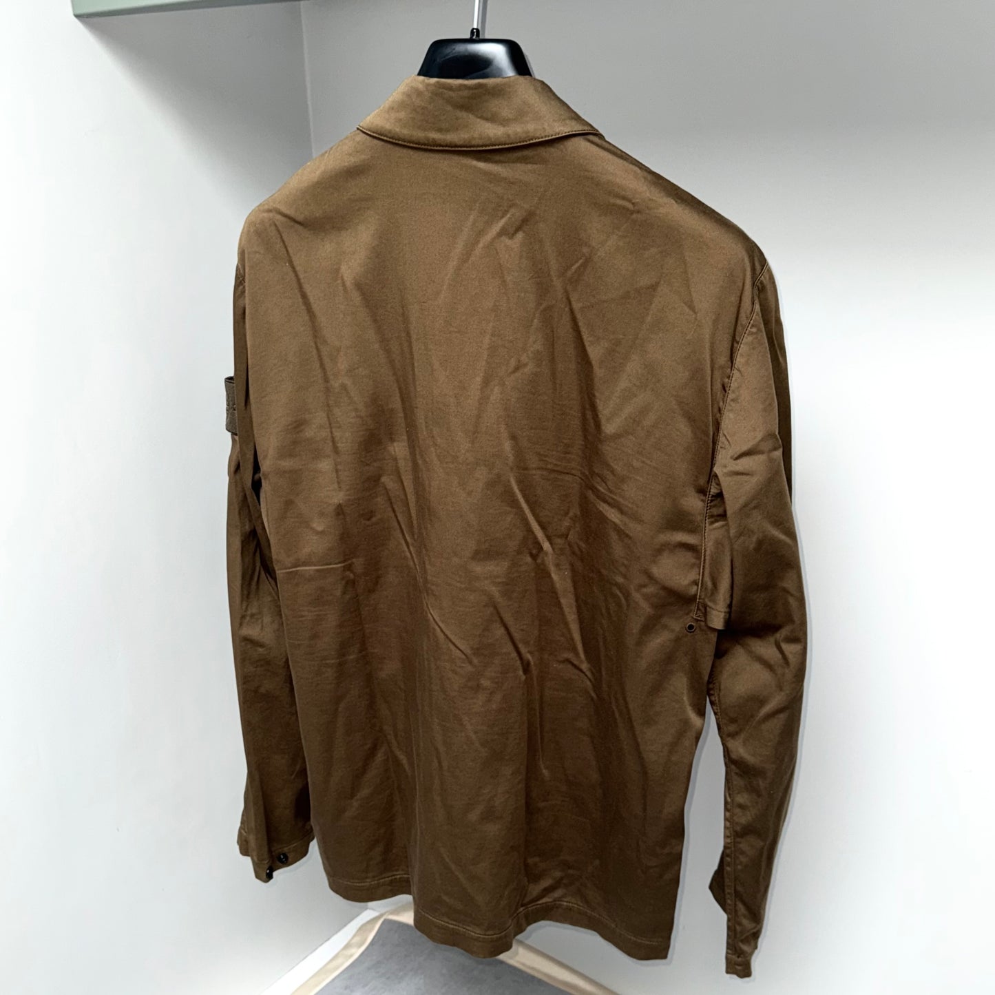 Stone Island Ghost Full Zip Badge Overshirt - Medium ptp21.5”