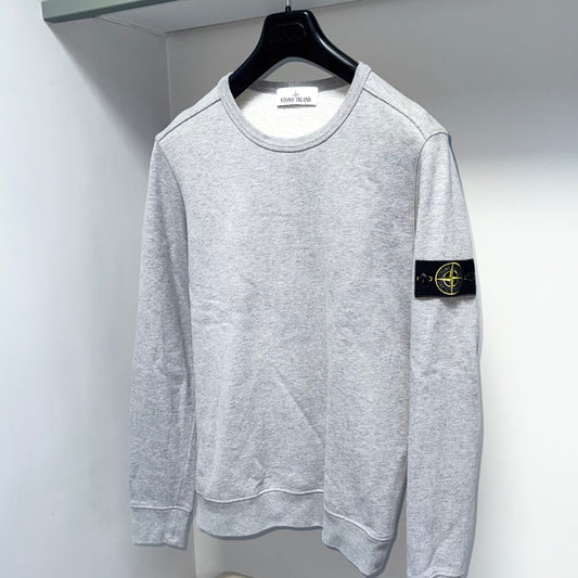 Stone Island Pullover Badge Sweatshirt - Small ptp20”