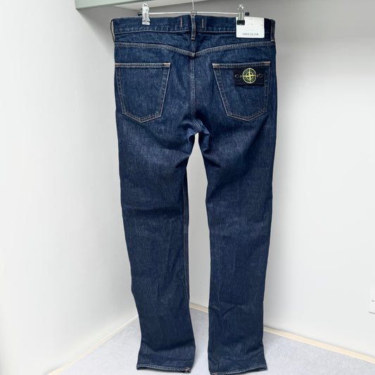 Stone Island Blue Denim Jeans - 34W 34L Slim Fit