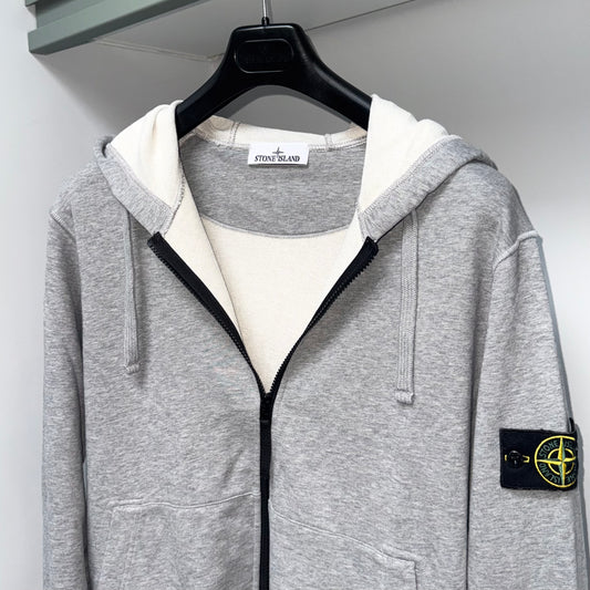 Stone Island Full Zip Badge Hoodie - XL ptp23.5”