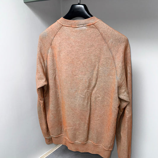 Stone Island Dust Treatment Pullover Badge Sweatshirt - Medium ptp22.5”