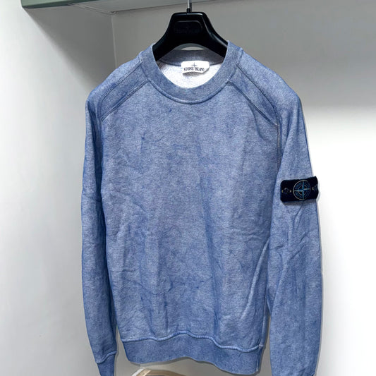 Stone Island Dust Treatment Pullover Badge Sweatshirt - Medium ptp20”