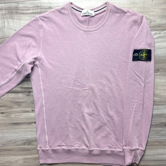 Stone Island Lightweight Pullover Badge Sweatshirt - Medium ptp21”