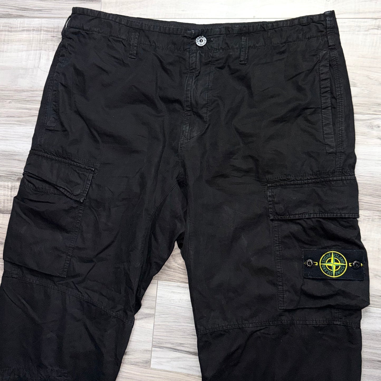 Stone Island Badge Cargo Trousers - 36W 32L