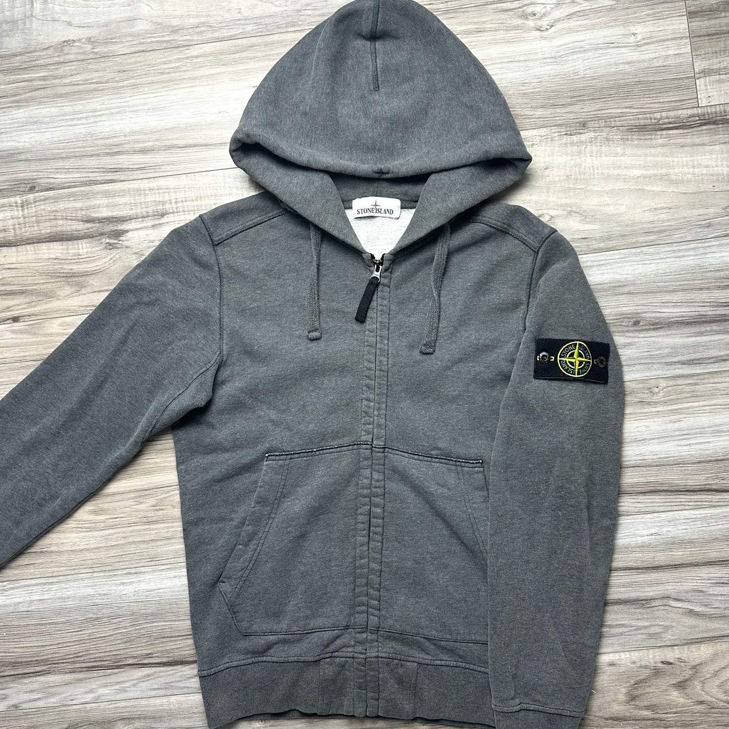 Stone Island Full Zip Badge Hoodie